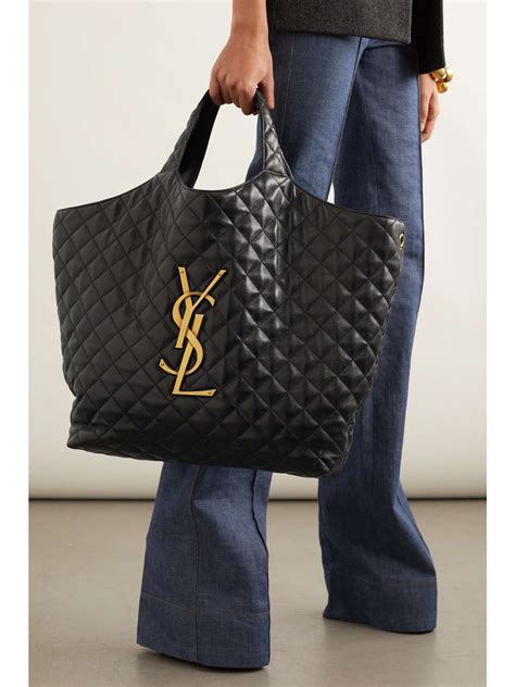 ysl tote bag quilted|yves saint laurent quilted bag.